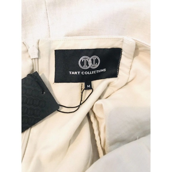 Tart Collections | Linen Jumper Womens Size M Beige Strapless Romper - Picture 10 of 10